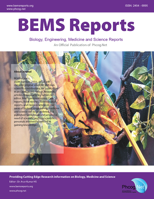 					View Vol. 2 No. 2 (2016): BEMS Reports
				
